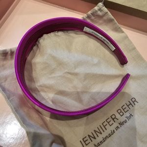 $148 Jennifer Behr  Lydia Silk-Satin Headband One Size